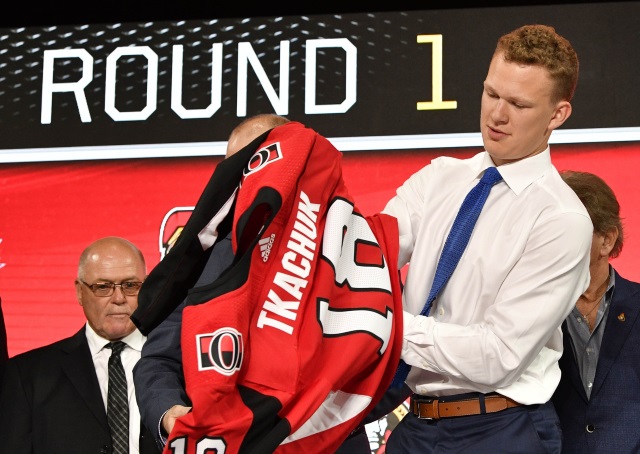 The Ottawa Senators have signed 2018 first-round pick Brady Tkachuk to an entry-level deal.