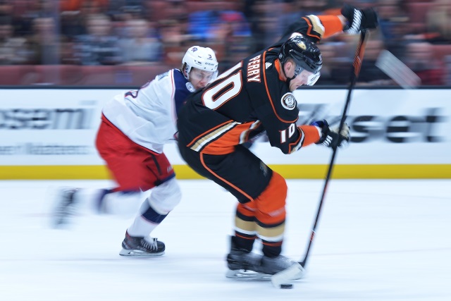 The Anaheim Ducks have lost Corey Perry for five months. Columbus Blue Jackets Seth Jones out four to six weeks.