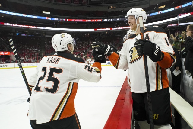 The Anaheim Ducks have lost Corey Perry and Ondrej Kase to injury already this season.