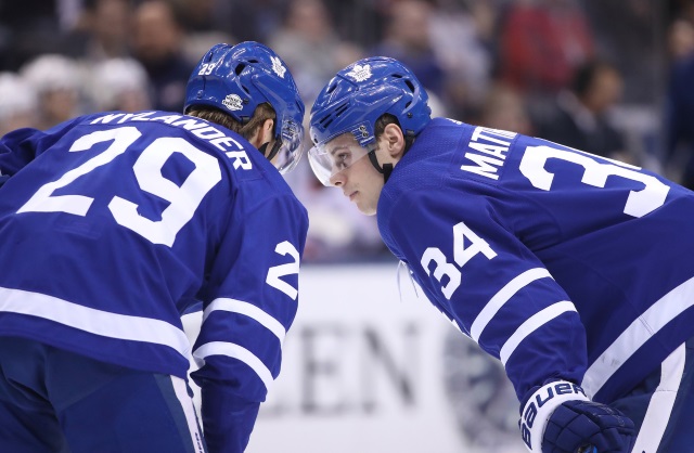 Toronto Maple Leafs Auston Matthews and William Nylander