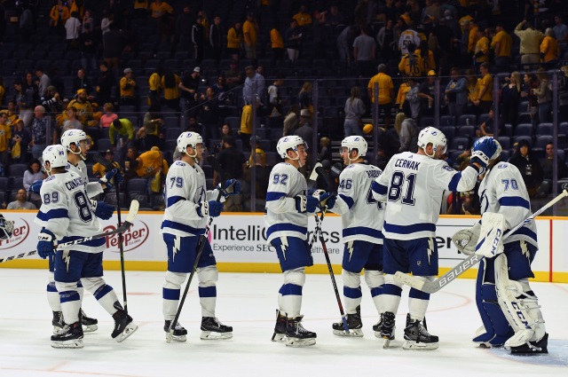 The Tampa Bay Lightning sit a top our first consensus NHL power rankings of the season.