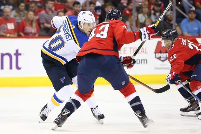 Tom Wilson will have an in-person hearing for his hit on Oskar Sundqvist.