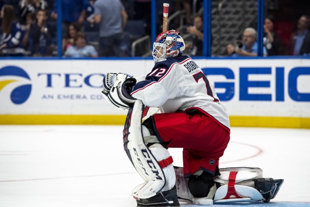 Teams are interested in trading for Columbus Blue Jackets goaltender Sergei Bobrovsky.