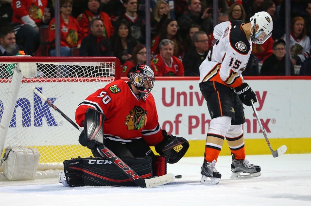 Corey Crawford could return tonight. Ryan Getzlaf could be ready to return on the weekend.
