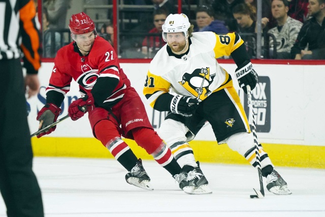 The Carolina Hurricanes and Pittsburgh Penguins are two teams that are still looking to make moves.
