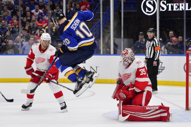 The St. Louis Blues have been watching Detroit Red Wings goaltender Jimmy Howard.