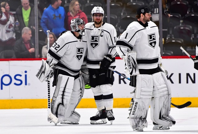 The Los Angeles Kings now without two goaltenders - Jack Campbell and Jonathan Quick.