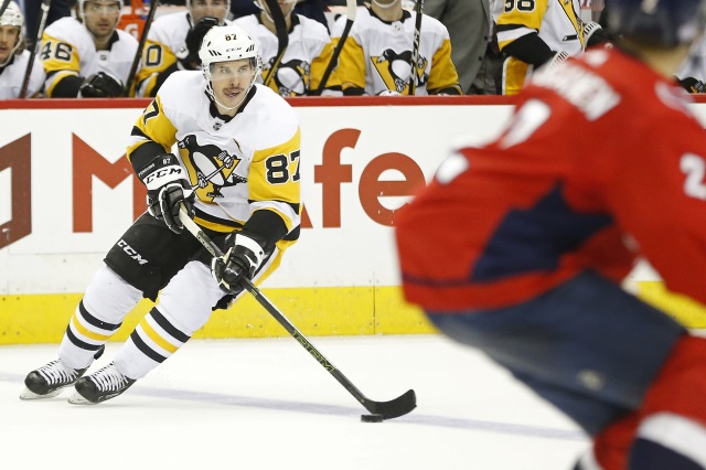 Pittsburgh Penguins Sidney Crosby could be out for a week.