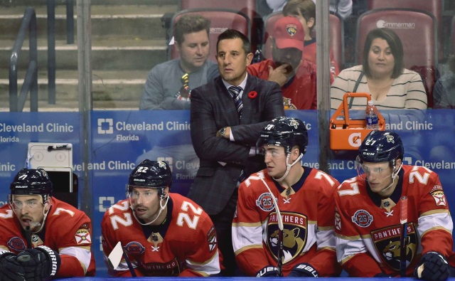 Florida Panthers Bob Boughner is one head coach who could be on the hot seat.