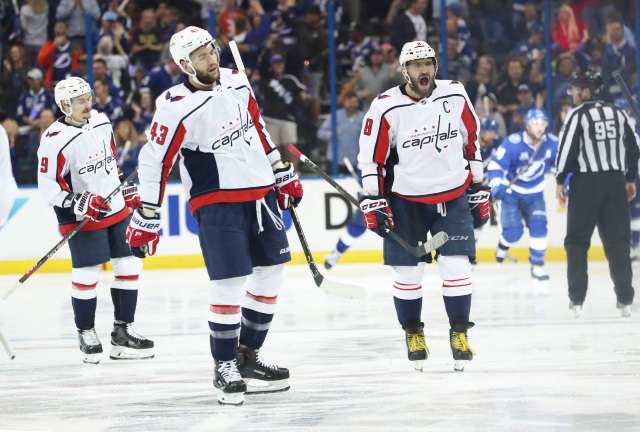 Alex Ovechkin and Tom Wilson