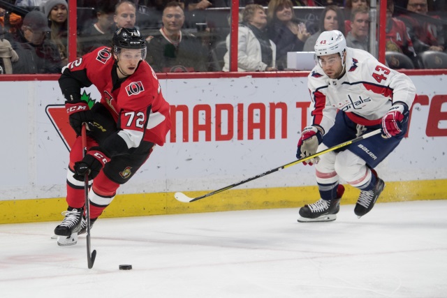 Thomas Chabot leaves with an upper-body injury.