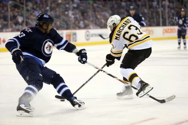 Dustin Byfuglien will be out until after the All-Star break. Brad Marchand will most likely play in the Winter Classic.