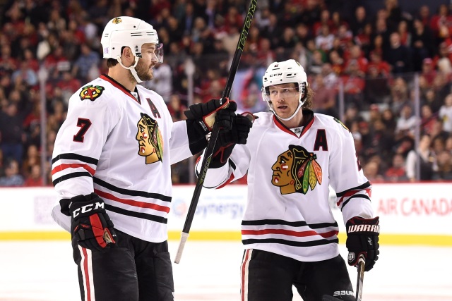 The Chicago Blackhawks are willing to move an a defenseman. Should they look to move Duncan Keith or Brent Seabrook?