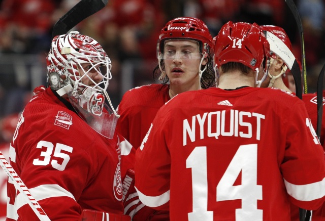 The asking price for Detroit Red Wings pending free agents Jimmy Howard and Gustav Nyquist is a first-round pick.