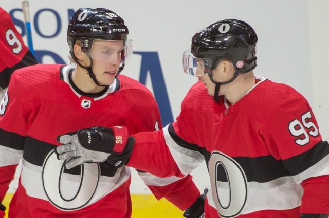 Ottawa Senators GM met with the agent for Matt Duchene yesterday. Looking like the Senators could end up trading Ryan Dzingel.
