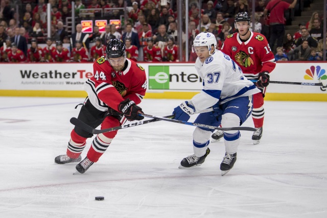 The Tampa Bay Lightning have traded defenseman Slater Koekkoek and a 2019 5th round pick to the Chicago Blackhawks for defenseman Jan Rutta and a 2019 7th round pick.