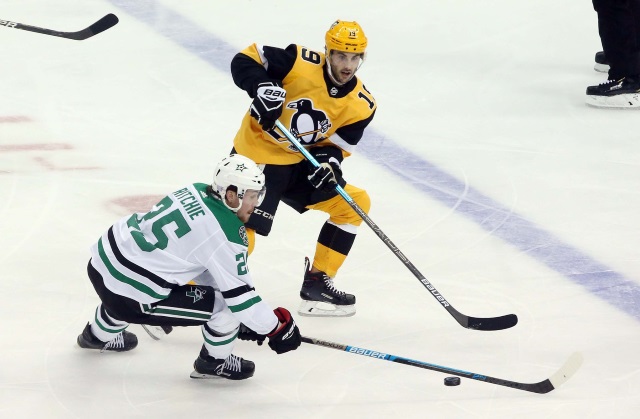 Pittsburgh Penguins Derick Brassard tries to avoid the rumor mill. The Dallas Stars always looking for scoring and skill.