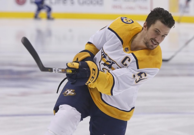 Roman Josi and the Nashville Predators are able to talk extension but not sign until July 1st