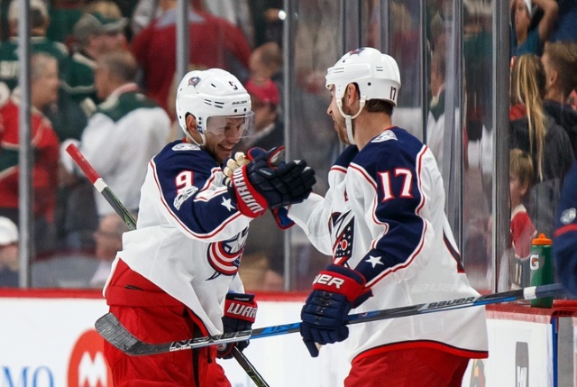 Artemi Panarin out with an illness. Brandon Dubinsky activated.