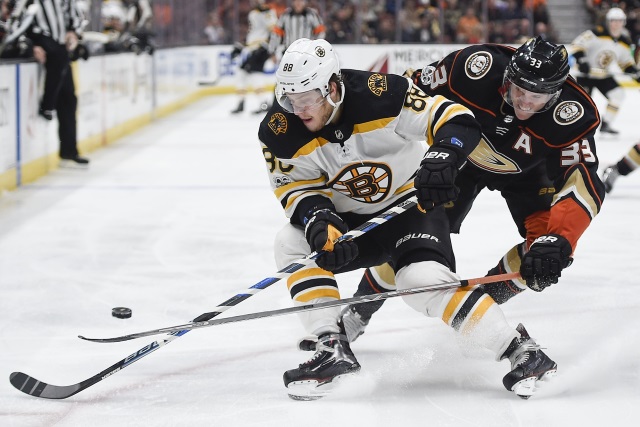 The Anaheim Ducks would like to re-sign Jakob Silfverberg but his he's made available, the Boston Bruins could be interested.