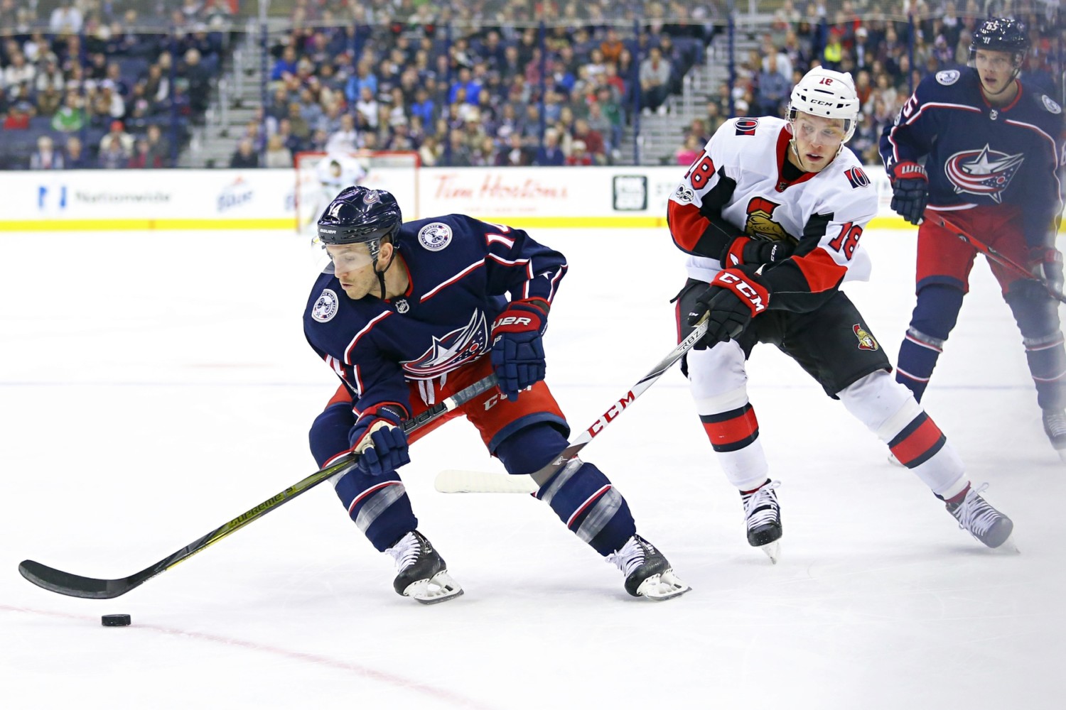 The Ottawa Senators have traded forward Ryan Dzingel and a 2019 7th draft pick (Calgary's) to the Columbus Blue Jackets for a 2020 2nd round pick, a 2021 2nd round pick and Anthony Duclair.