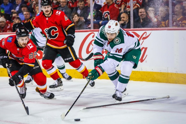 A Minnesota Wild - Calgary Flames trade involving Jason Zucker fell through.
