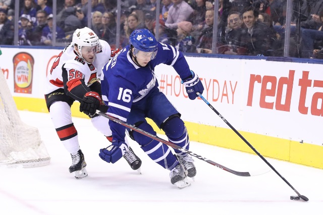 Toronto Maple Leafs pending RFA Mitch Marner faced the media after comments made by has agent.