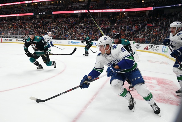 Reports have the Vancouver Canucks testing the trade market for forwards Jake Virtanen and Adam Gaudette.