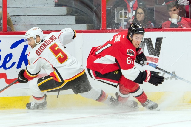 The Calgary Flames are find the asking price for Mark Stone ridiculously high.