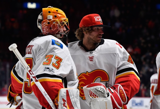The Calgary Flames were the first Western Conference team to clinch a playoff spot and they've so while lacking a true starting goaltender.