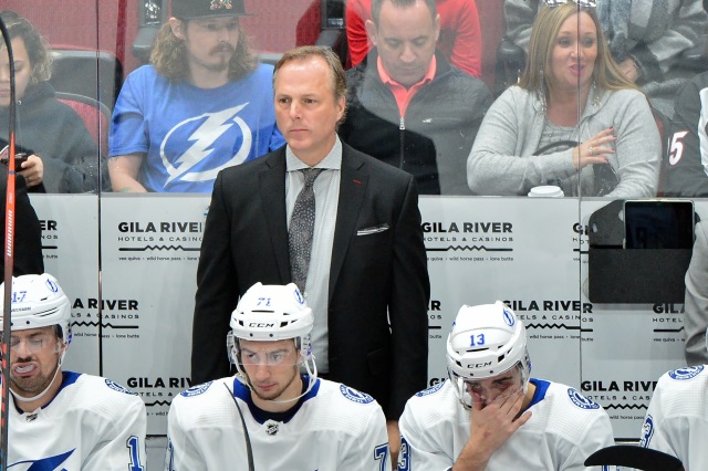 Jon Cooper still doesn't have a contract extension in place for next season with the Tampa Bay Lightning.