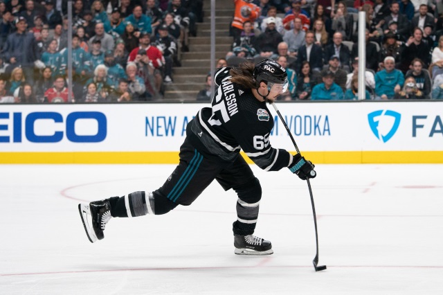 The San Jose Sharks cut Erik Karlsson's skating back.