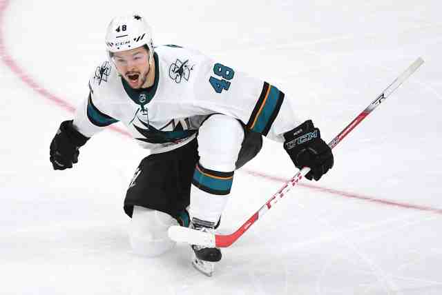 Tomas Hertl became the first player in NHL history to score a short-handed goal in a multiple OT game.