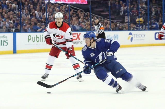 Brayden Point and Sebastian Aho are two of the top 2019 restricted free agents.