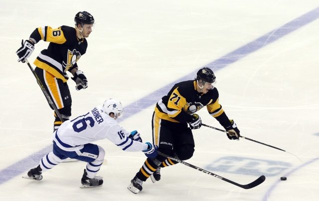 Pittsburgh Penguins Evgeni Malkin and Toronto Maple Leafs Mitch Marner
