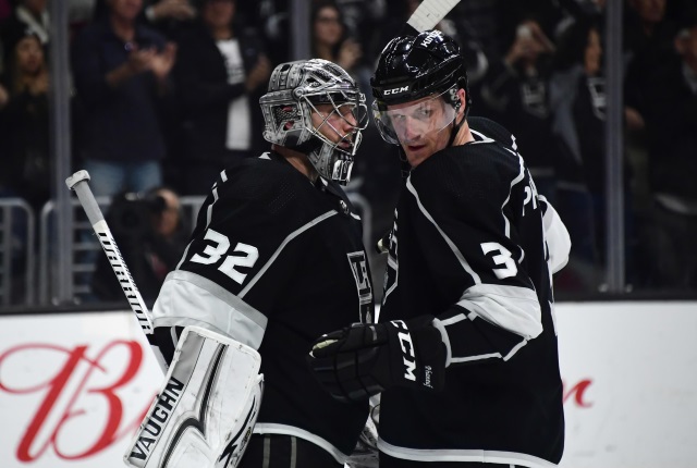 The trade value of Los Angeles Kings goaltender Jonathan Quick isn't high. They could buyout Dion Phaneuf.