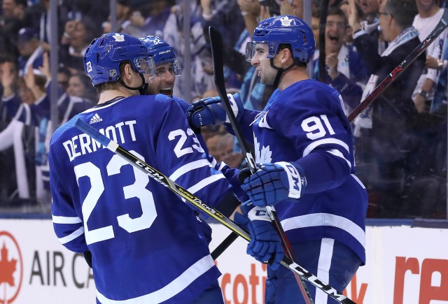 Toronto Maple Leafs Travis Dermott out up to six months. John Tavares leaves the world championships.