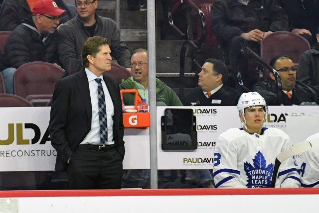 Toronto Maple Leafs GM Kyle Dubas said Mike Babcock will be back.