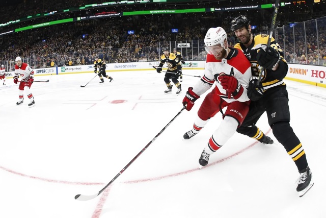 Stanley Cup playoffs: Carolina Hurricanes and the Boston Bruins