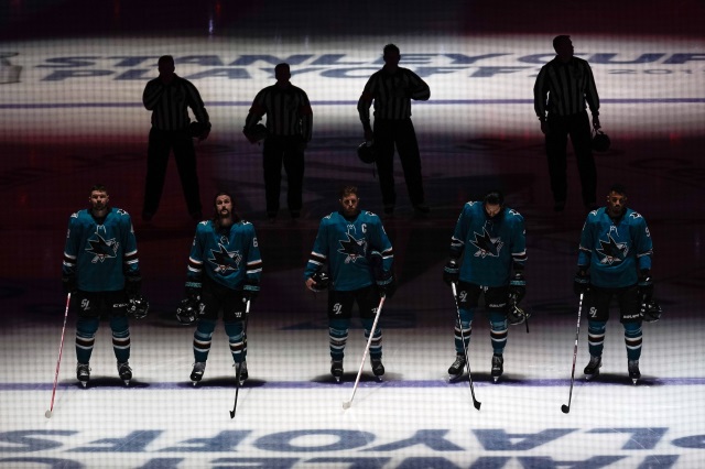 The San Jose Sharks have some big named free agents and likely not enough salary cap space to bring them all back next year.