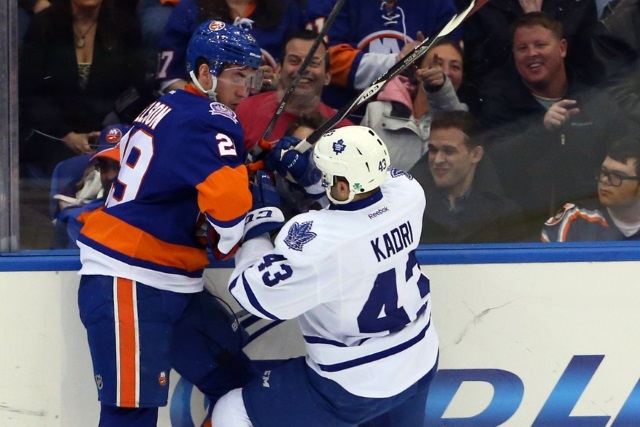 The Toronto Maple Leafs could look to move Nazem Kadri to clear salary cap space