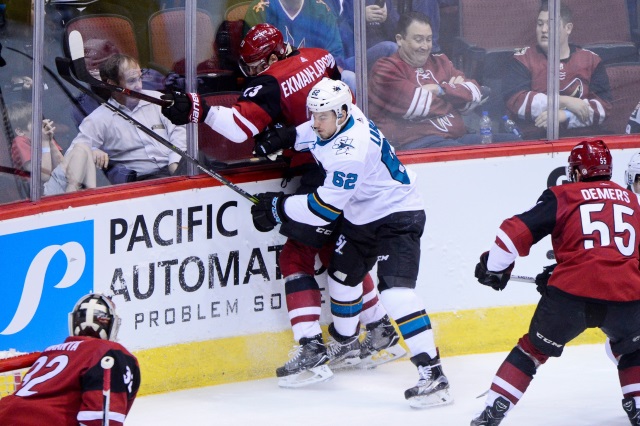 Kevin Labanc may be okay with a bridge deal with the San Jose Sharks. The Arizona Coyotes are open to anything.