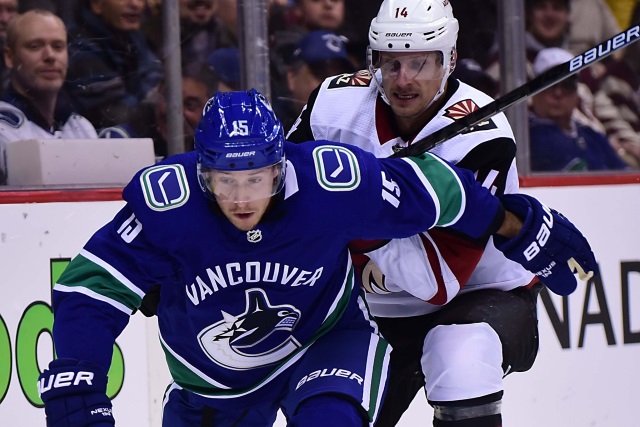 The Vancouver Canucks put Ryan Spooner on waivers for the purpose of being bought out
