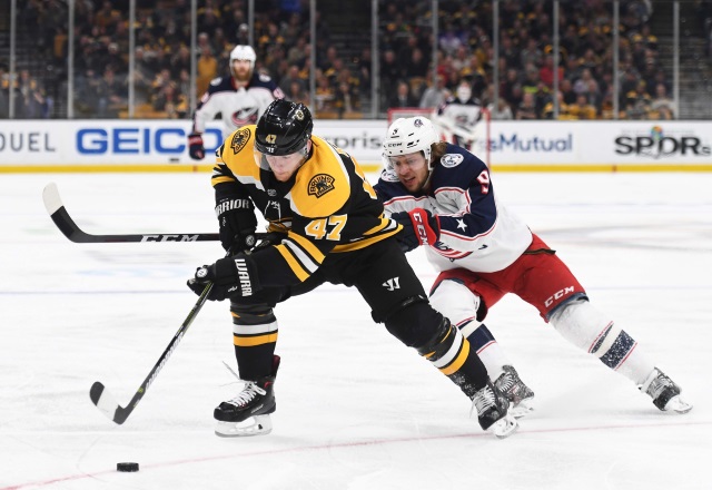 Teams showing some interest in Torey Krug. Columbus Blue Jackets paying the price now for their attempted cup run.
