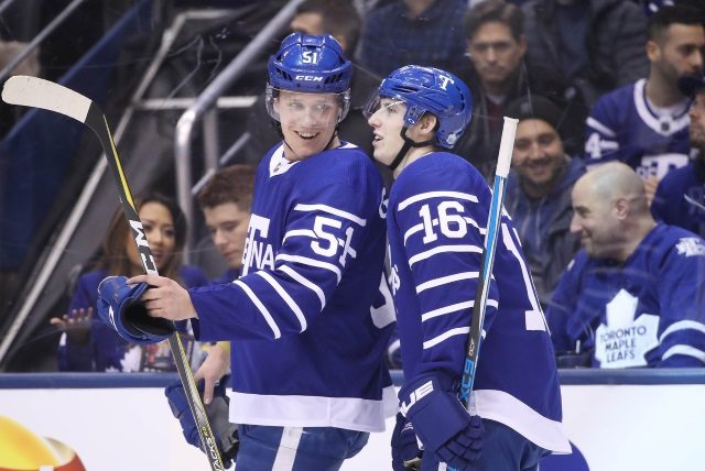 Jake Gardiner may have a handshake deal in place with a team that needs to trade a defenseman. Mitch Marner and the Toronto Maple Leafs dug in.