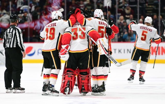 The Calgary Flames signed David Rittich to a two-year deal. They'll need to make some room to re-sign RFA Matthew Tkachuk.