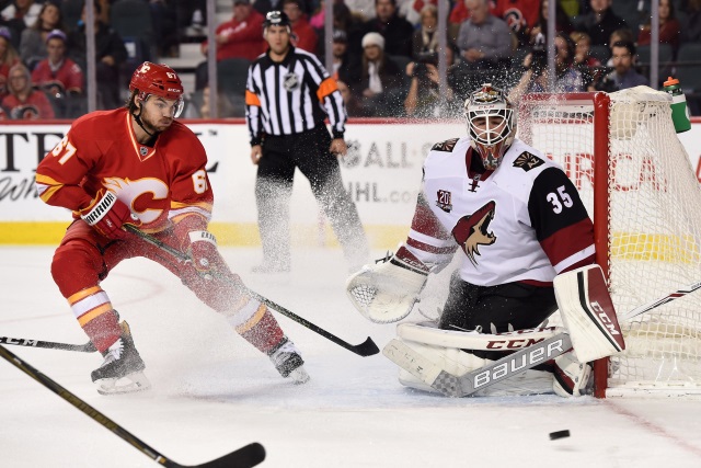 The Calgary Flames still need to create some cap space, could look to move Michael Frolik. The Tampa Bay Lightning looking to trade goaltender Loui Domingue.