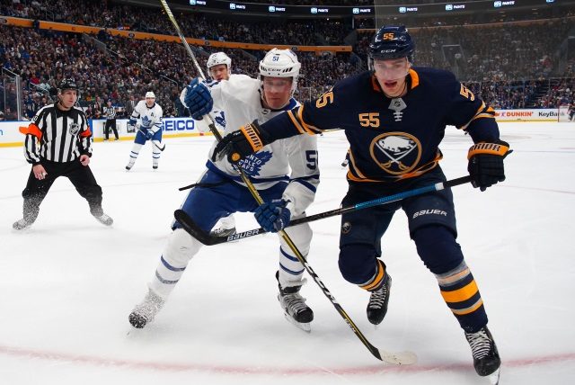 Jake Gardiner would help the Buffalo Sabres but they currently can't fit his salary in. Asking price for Rasmus Ristolainen remains high.