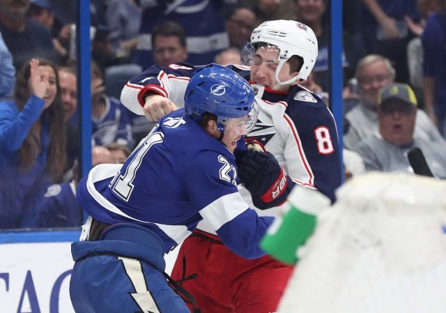 Restricted free agent forward Brayden Point and defenseman Zach Werenski are still looking for a new deal.