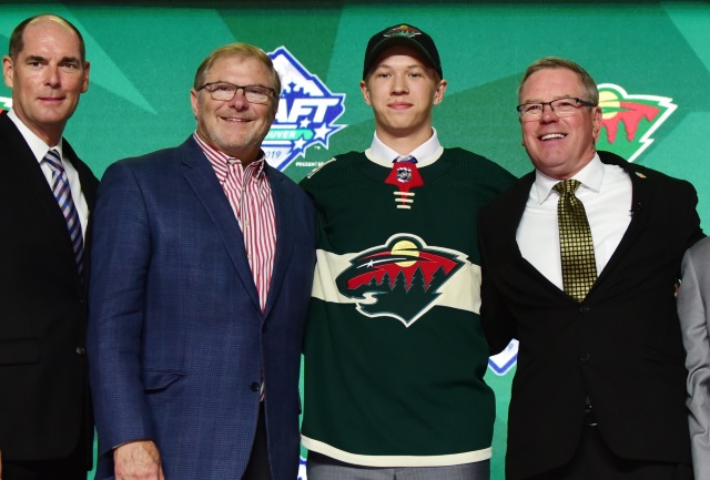 Looking at four Minnesota Wild prospects that might be able to crack the Wild's roster at some point this season, including 2019 first round pick Matthew Boldy.